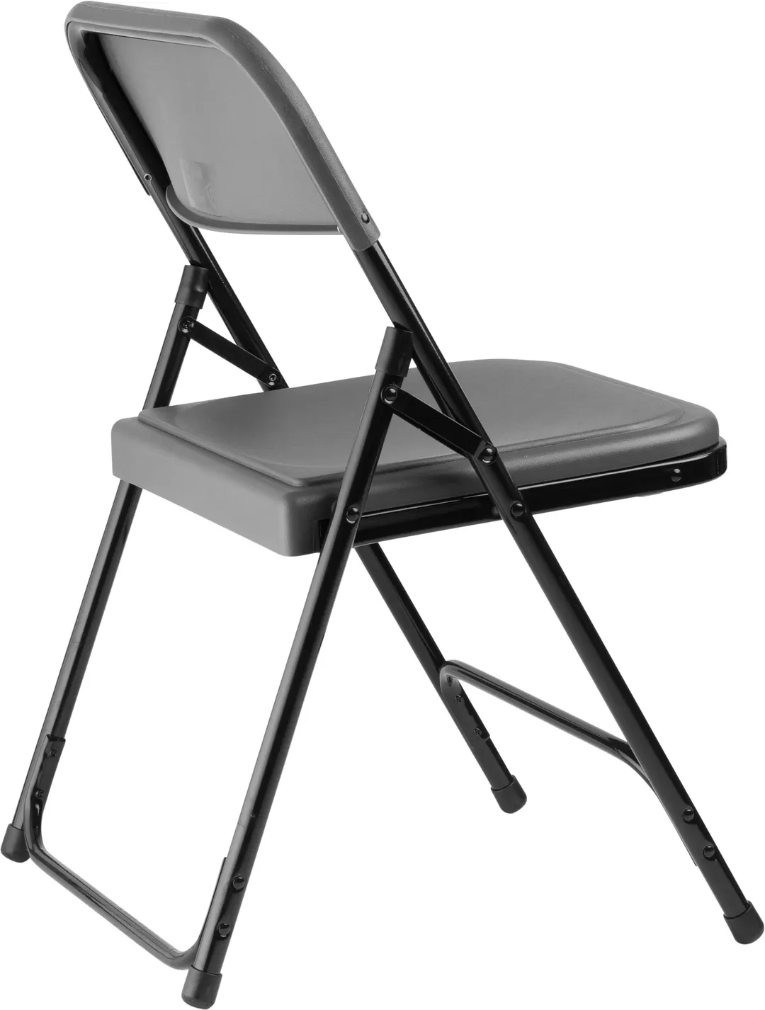 National Public Seating 820 NPS® 800 Series Premium Lightweight Charcoal Slate Plastic Folding Chair (Pack of 4)