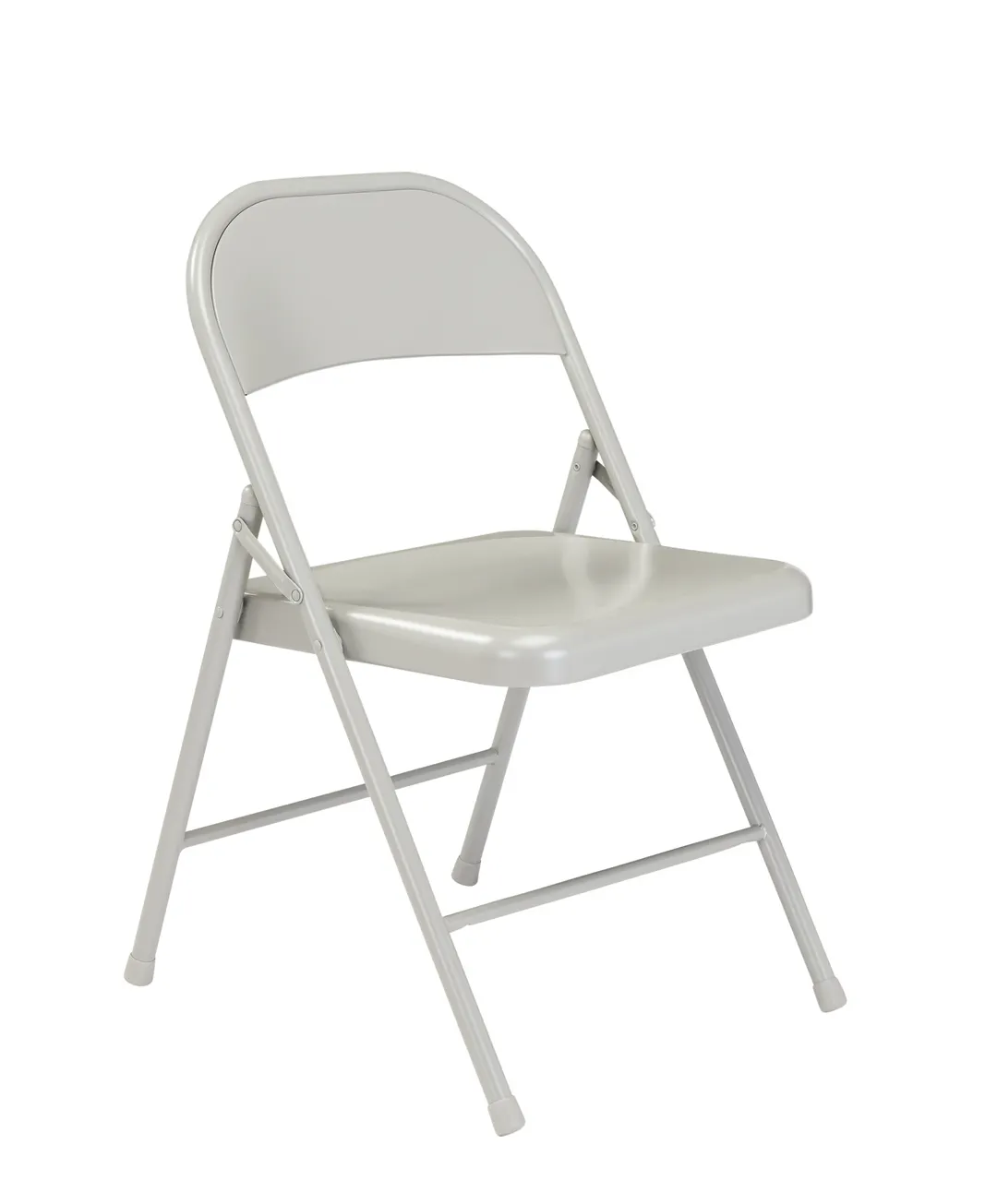 National Public Seating 902 Basics by NPS® 900 Series All-Steel Grey Folding Chair (Pack of 4)