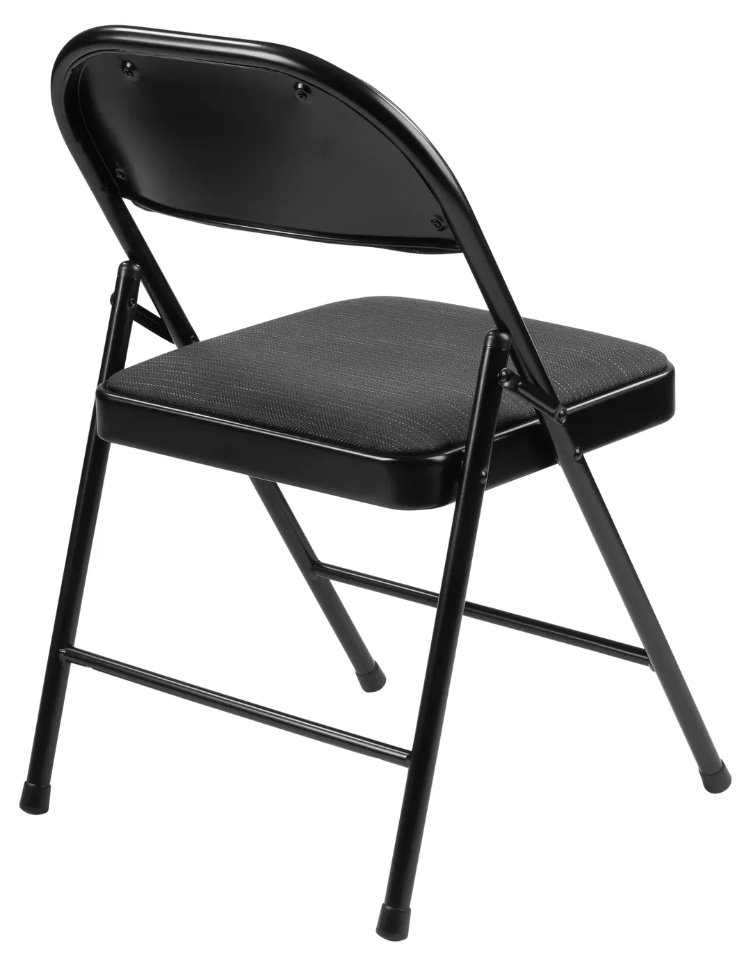 National Public Seating 970 Basics by NPS 900 Series Star Trail Black Fabric Padded Folding Chair (Pack of 4)