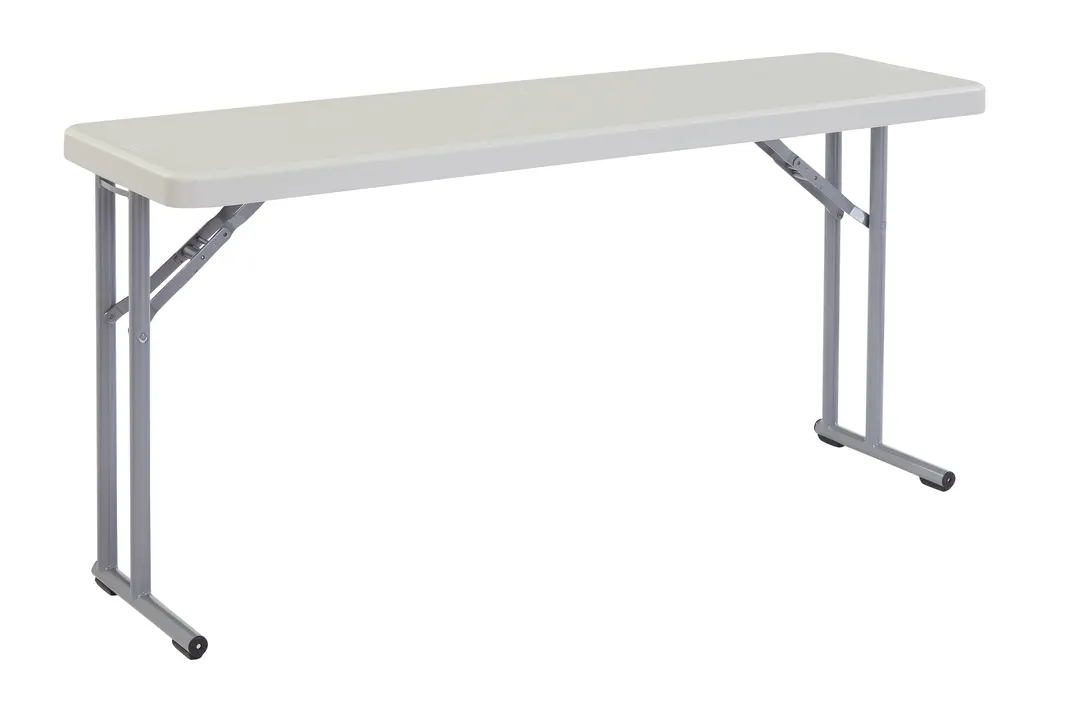 National Public Seating BT1860 NPS® 18" x 60" Heavy Duty Seminar Folding Table, Speckled Grey