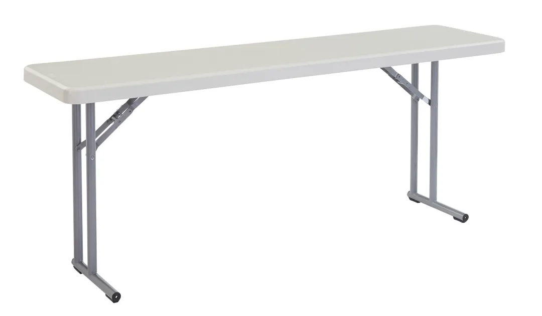 National Public Seating BT1872 NPS® 18" x 72" Heavy Duty Seminar Folding Table, Speckled Grey