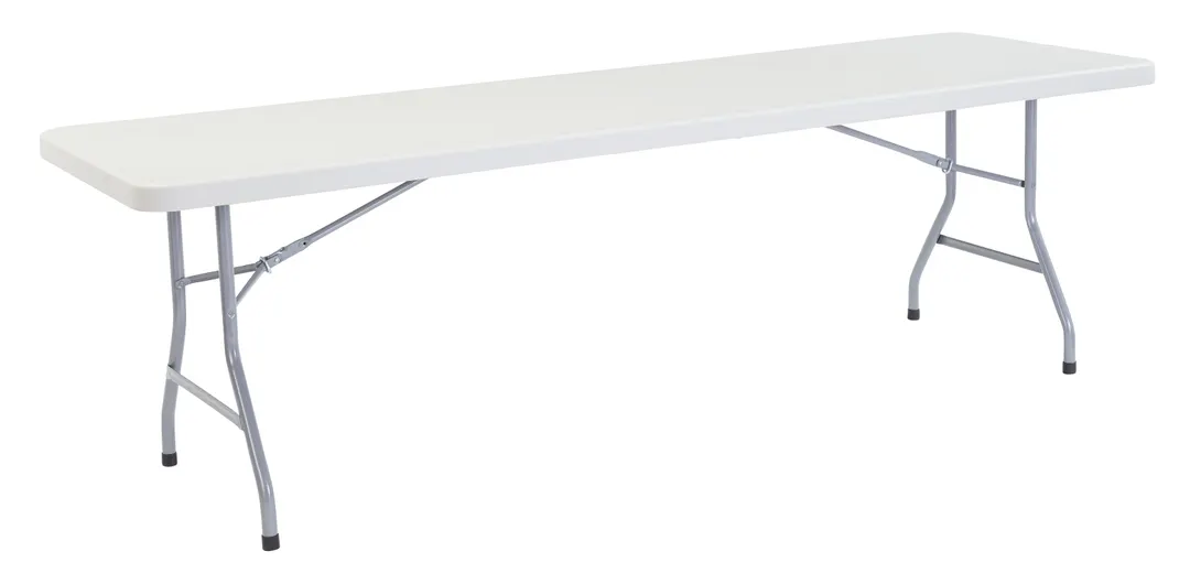 National Public Seating BT3096 NPS® 30" x 96" Heavy Duty Folding Table, Speckled Gray