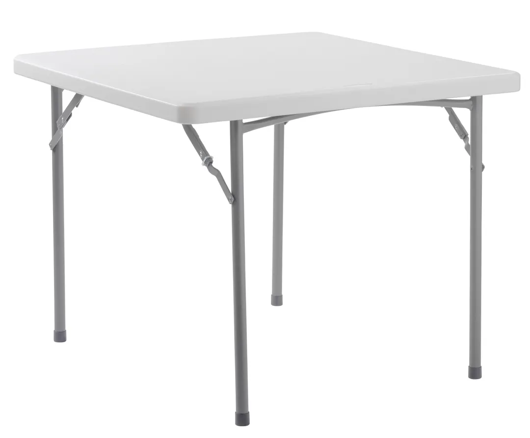 National Public Seating BT3636 NPS 36" x 36" Heavy Duty Folding Table, Speckled Gray