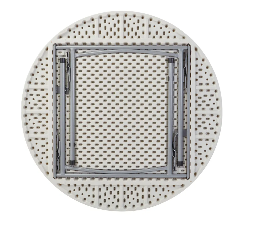 National Public Seating BT48R NPS® 48" Heavy Duty Round Folding Table, Speckled Grey