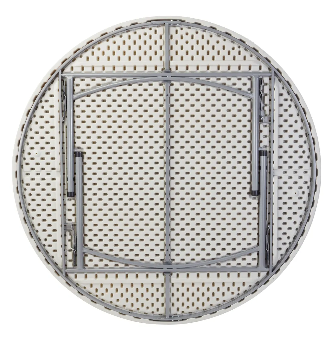 National Public Seating BT71R NPS® 71" Heavy Duty Round Folding Table, Speckled Grey