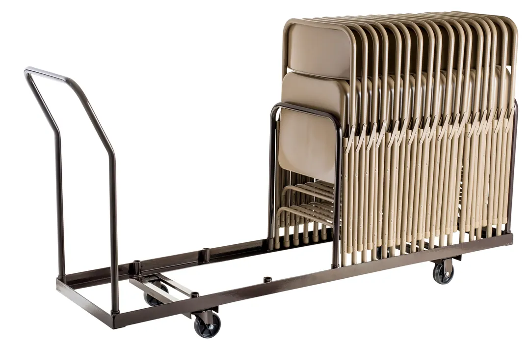 National Public Seating DY-35 NPS® Folding Chair Dolly for Vertical Storage, 35 Chair Capacity