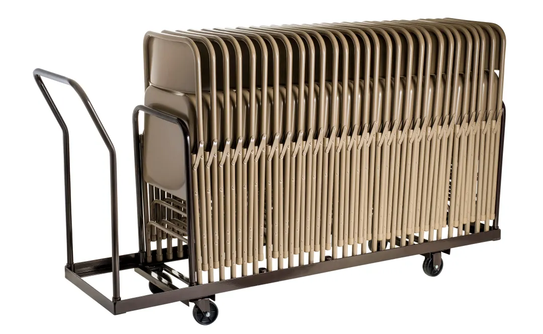 National Public Seating DY-35 NPS® Folding Chair Dolly for Vertical Storage, 35 Chair Capacity