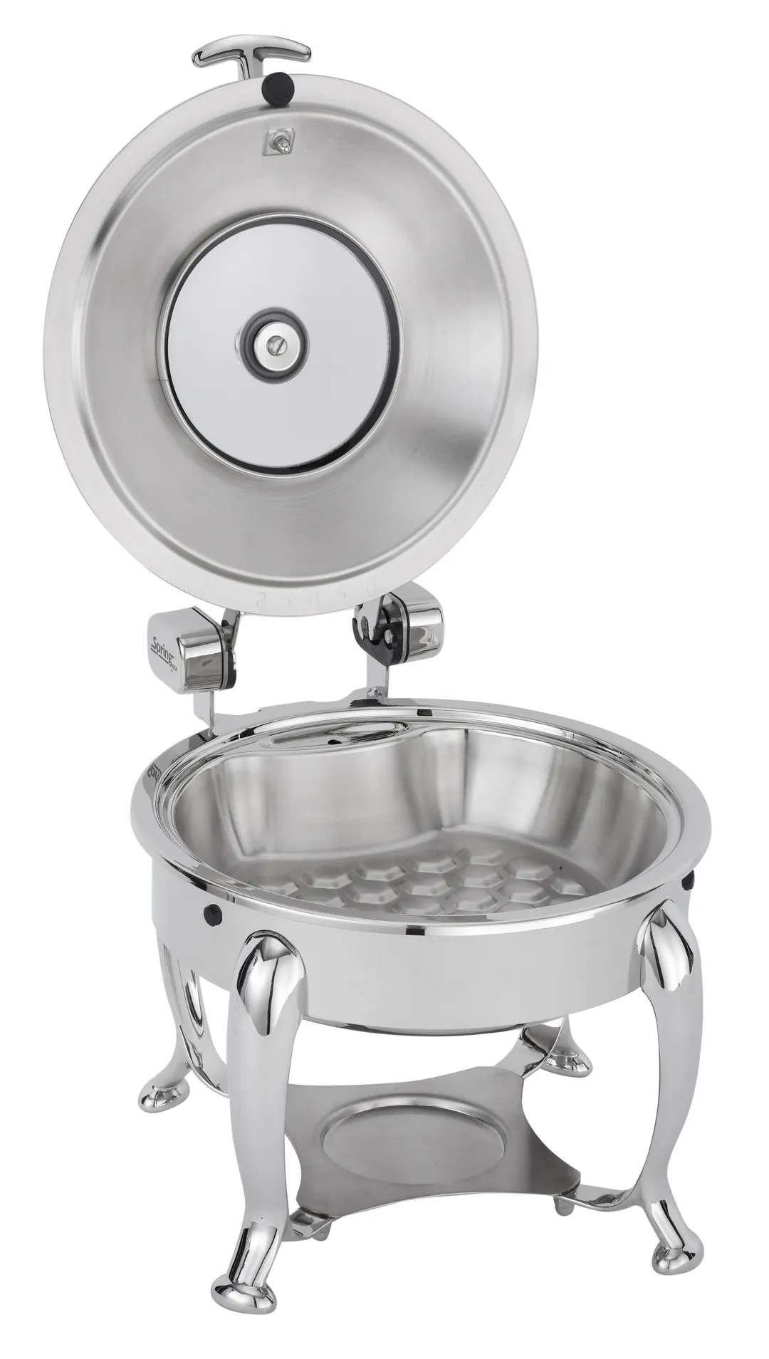 Spring USA 2472-6/28 Mini Server, 10.5" Dia x 5.75" H, 1.9 Qt Steel Dish, Cover, Induction Ready