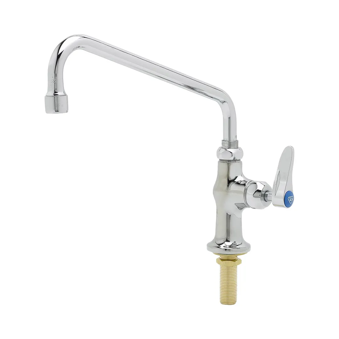 T&S Brass B-0205-061X-CR Single Pantry Faucet, Deck Mount, Single Hole Base