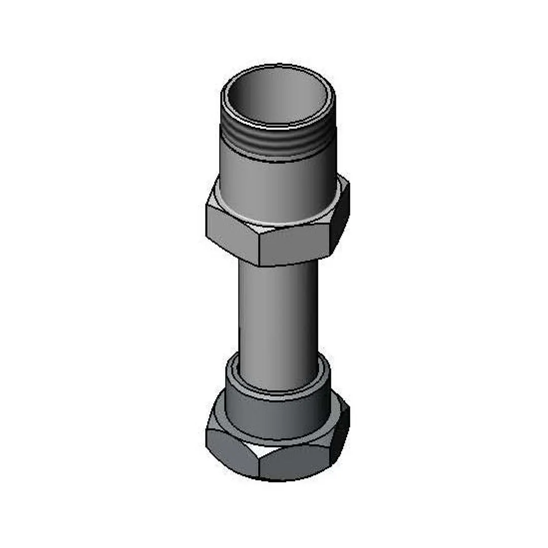 T&S Brass BF-0401 Big-Flo Faucet Extension, Swivel, 4-3/8" H, Gasket, 1/2" Npt