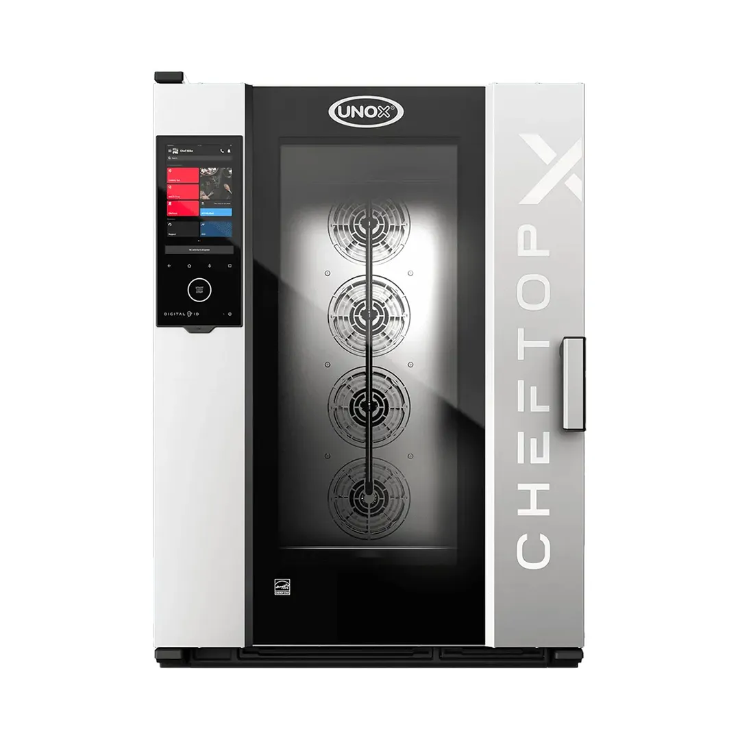 UNOX XADA-1011-EXRS-ET Half Size 10 Pan Electric Combi Oven w/ Touchscreen, Right-to-Left Door, 208/240V