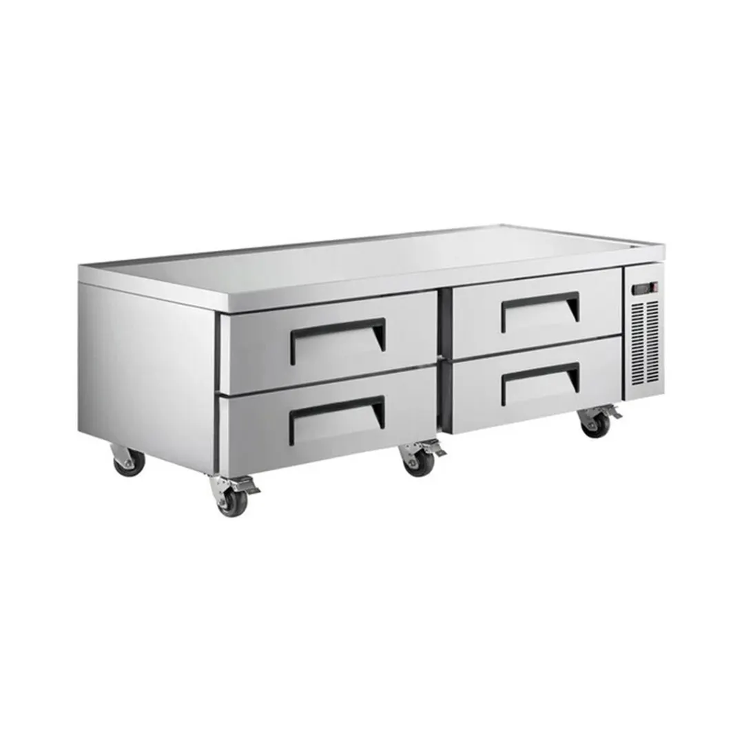 Hurakan HKN-CB72R2 72" Chef Base Refrigerator w/ 4 Darwer, 13.6 cu. ft.