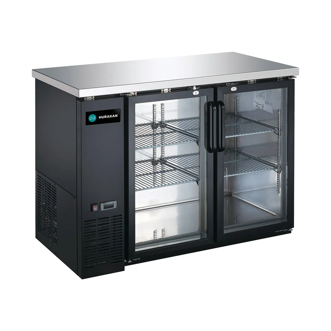 Hurakan HKN-GBB2448G 48" Back Bar Cooler w/ Swing Glass Door, 11.2 cu. ft.