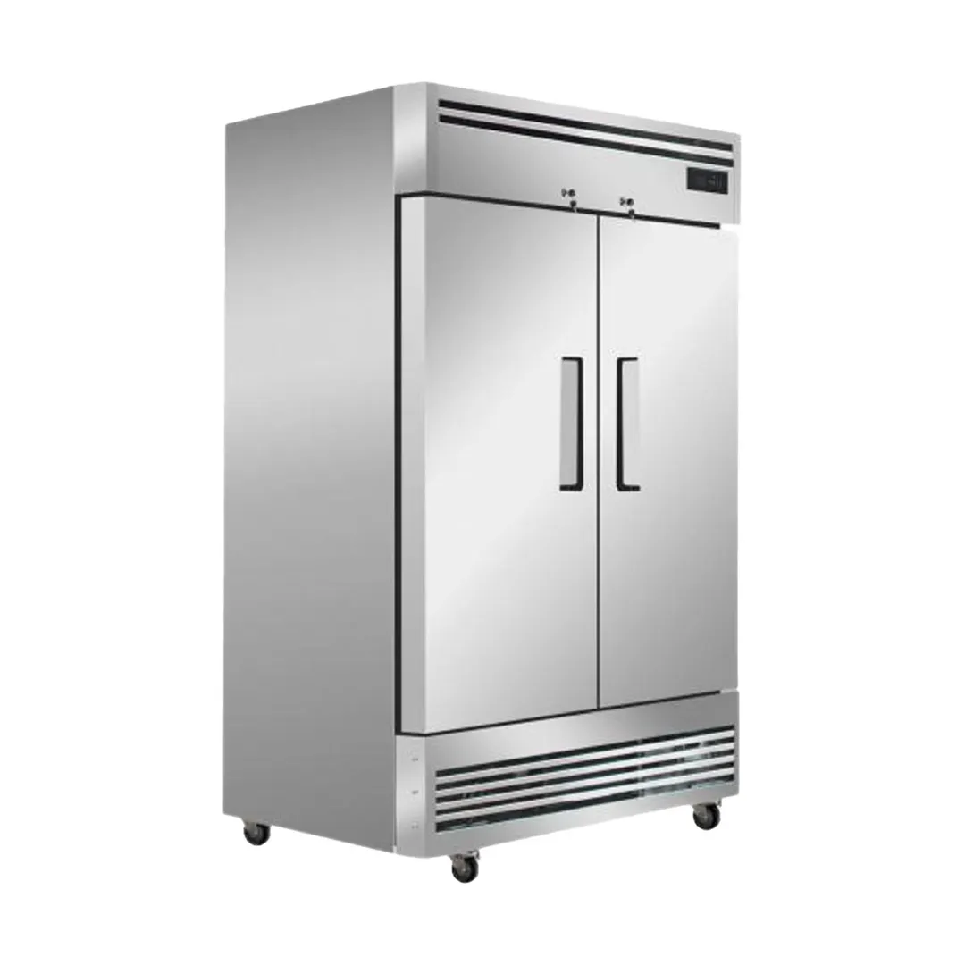 Hurakan HKN-GXE42F2C Two Solid Door Reach-In Freezer, Bottom Mounted, 41.9 cu. ft.