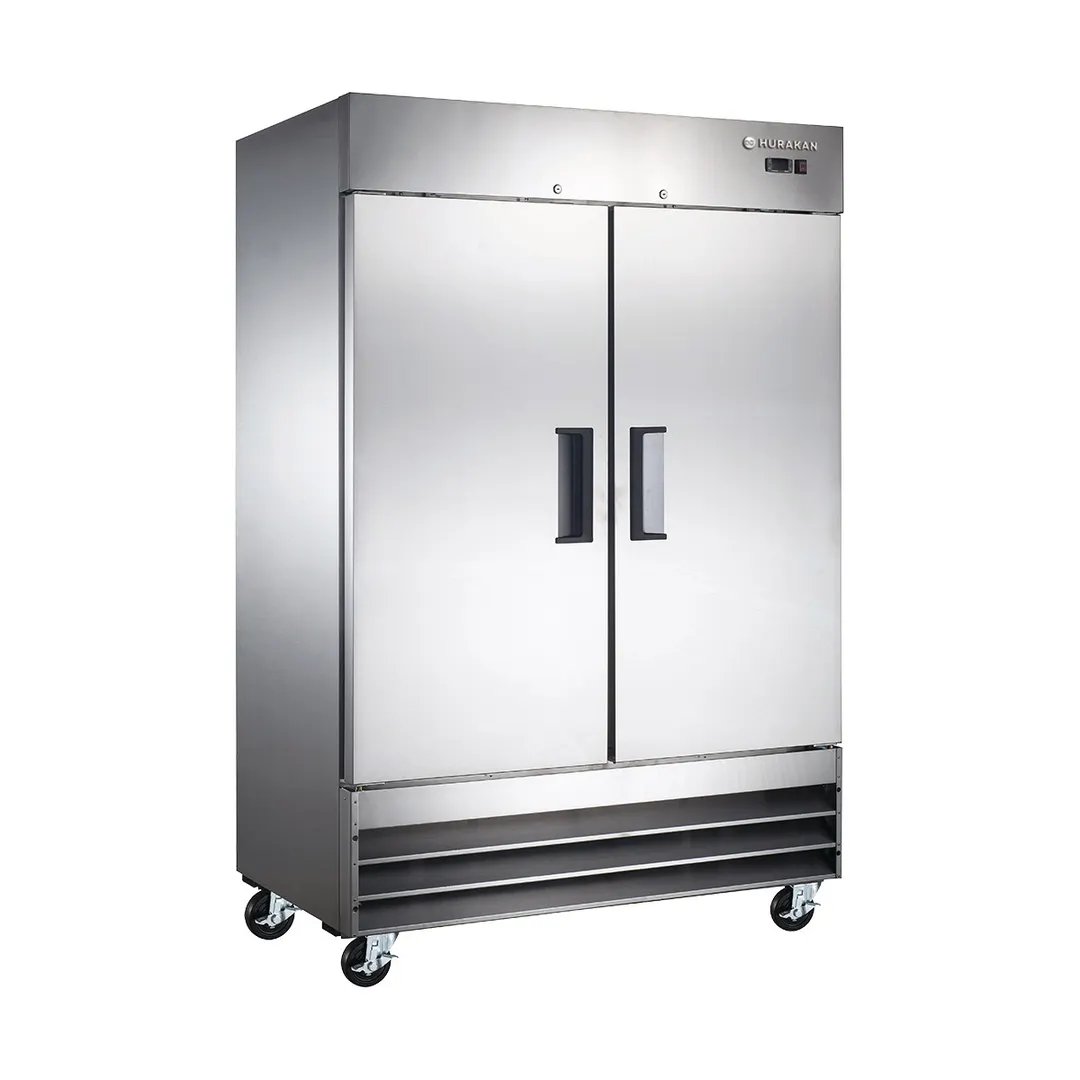 Hurakan HKN-GXE47F2E 54" Two Solid Door Reach-In Freezer, Bottom Mounted, 47 cu. ft.