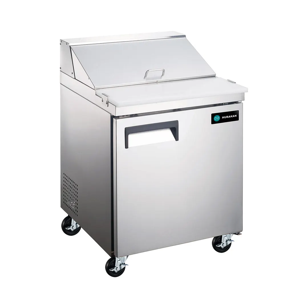 Hurakan HKN-SPT27R1 27" Sandwich / Salad Prep Table, 1-Door, Fits (6) 1/6 Size Pans