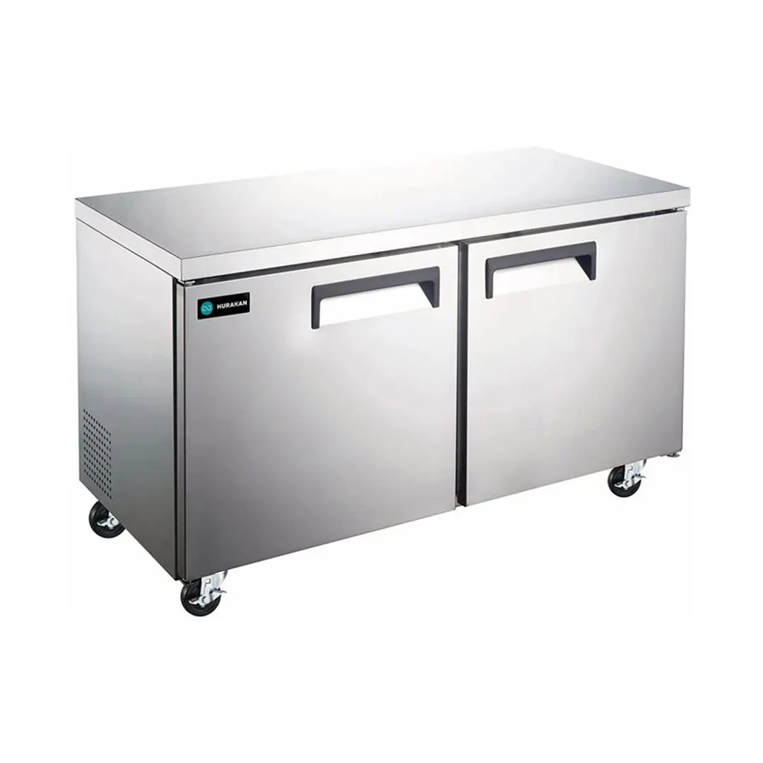 Hurakan HKN-UC48R2 C/E 48" 2-Door Undercounter Refrigerator, Stainless Steel, 12 cu. ft.