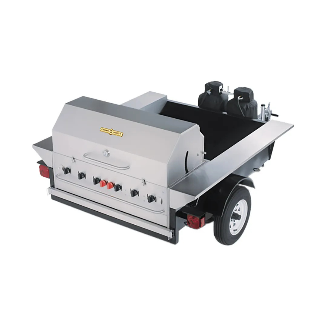 Crown Verity CV-TG-2 69" Towable Gas Commercial Outdoor Grill, 99.000 BTU
