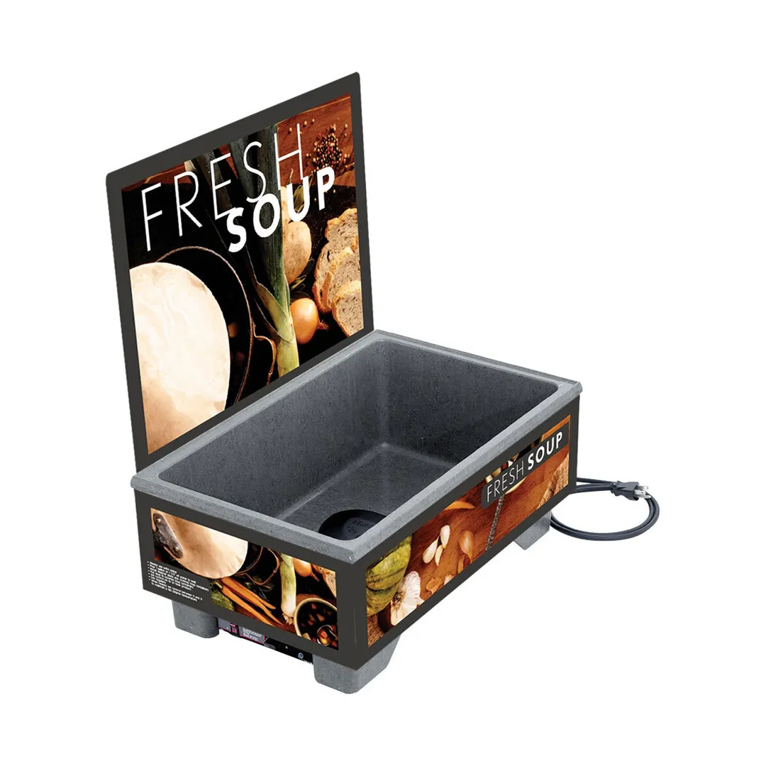 Vollrath 720200102 Cayenne® 72020 Full Size Rethermalizing Model 1220 Soup Merchandiser with Tuscan Graphics