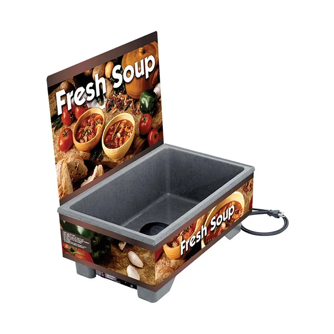 Vollrath 720200103 Cayenne® 72020 Full Size Rethermalizing Model 1220 Soup Merchandiser with Country Kitchen Graphics