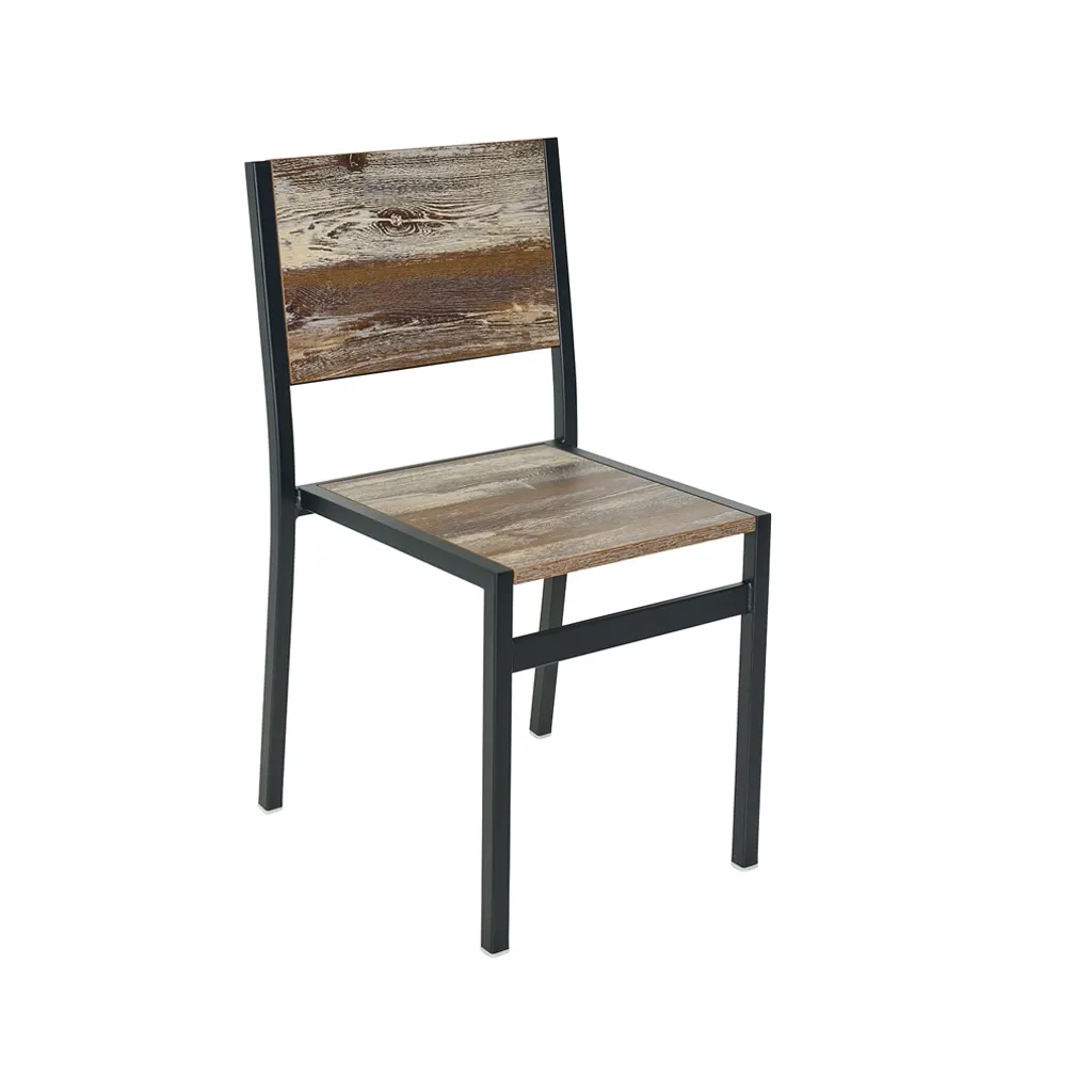 BFM Seating 102CFHR-SB Indoor Chester Chair with Farm House Relic Seat & Back
