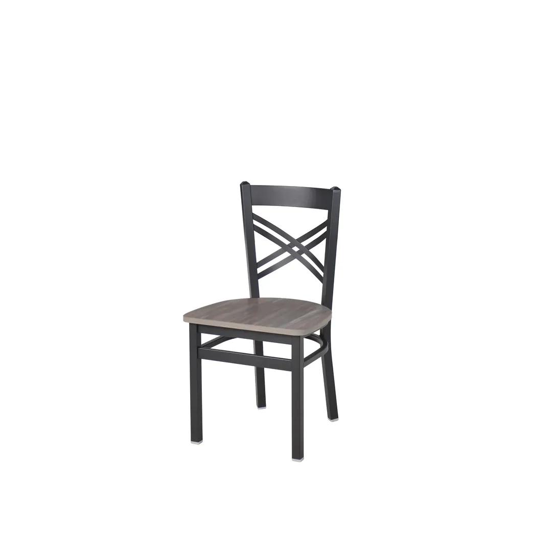 BFM Seating 2130CCSR-SB Indoor Akrin Chair, Black