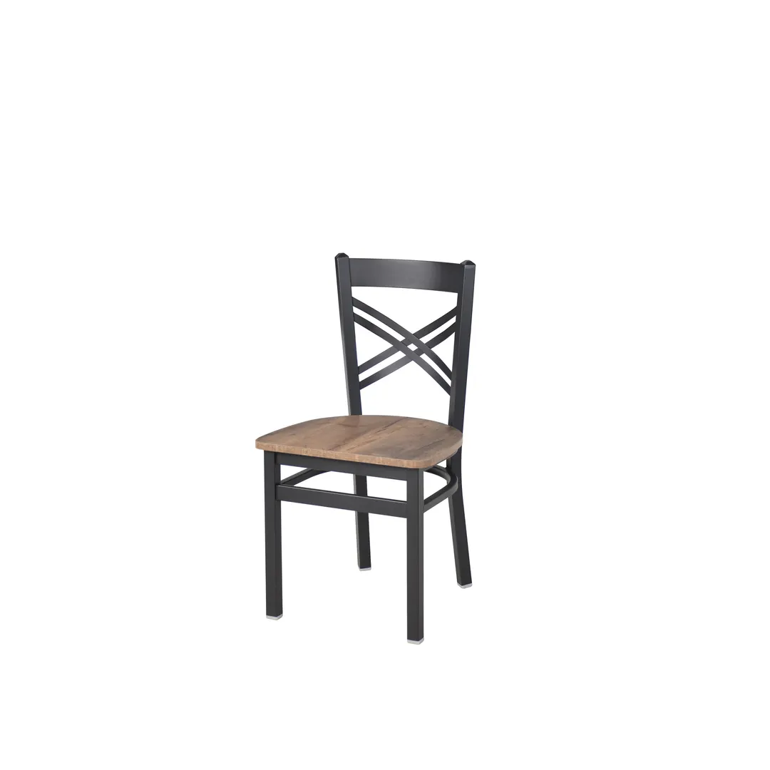 BFM Seating 2130CKPR-SB Indoor Akrin Chair, Black