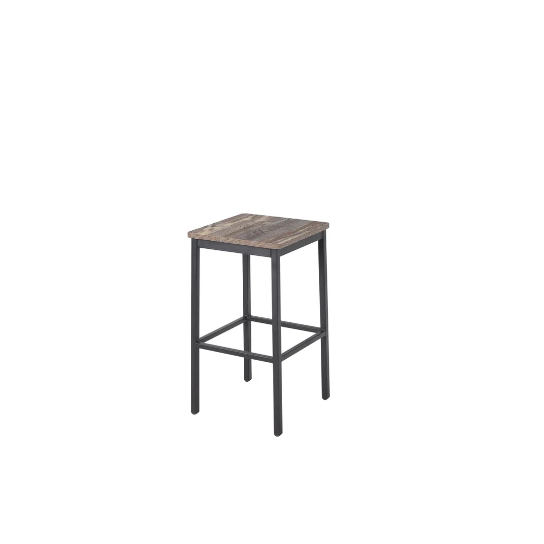 BFM Seating 2510BFHR-SB Trent Backless Barstool, Farm House Relic Seat, Footrest, Sand Black Finish