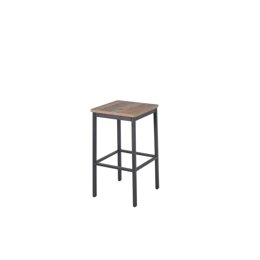 BFM Seating 2510BKPR-SB Trent Backless Barstool, Knotty Pine Seat, Sand Black Steel Frame