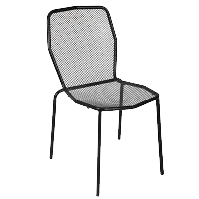 BFM Seating DV454BL Avalon Stacking Side Chair, Micro Mesh Back & Seat