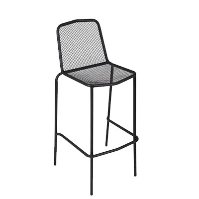 BFM Seating DV554BL Avalon Stacking Barstool, Micro Mesh Back & Seat