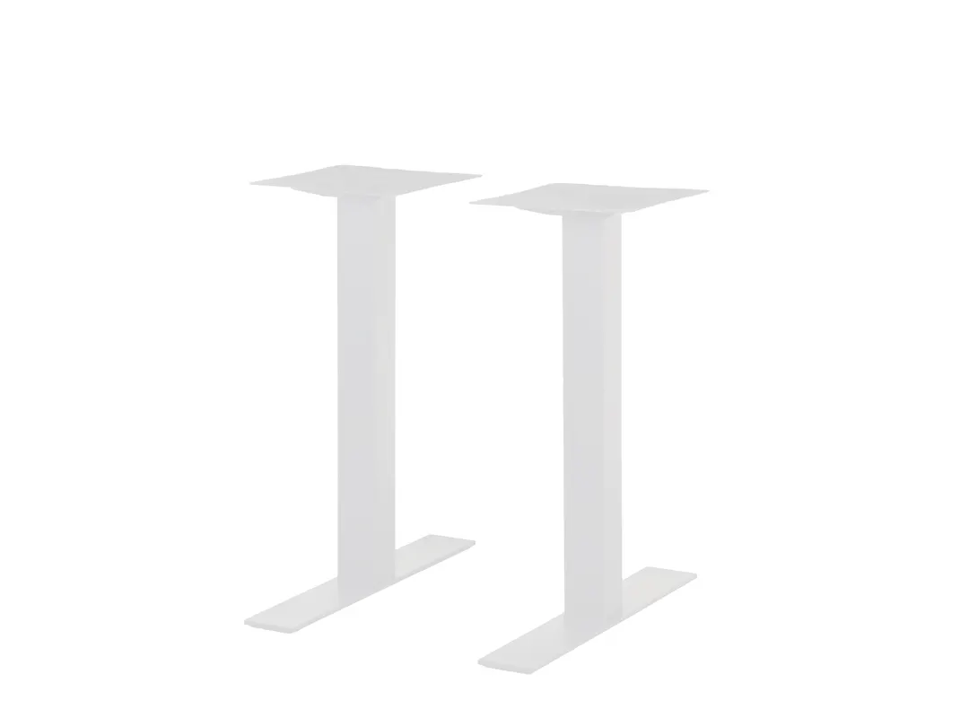 BFM Seating LP-0024SQWH Metal Uptown Table Base Set