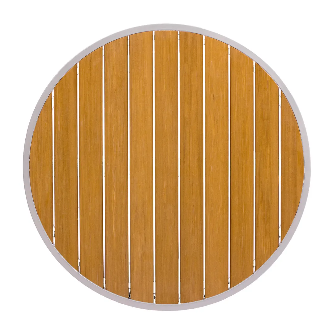 BFM Seating PH32RTKSVU Longport Table Top, 32" Dia., Round, Synthetic Teak
