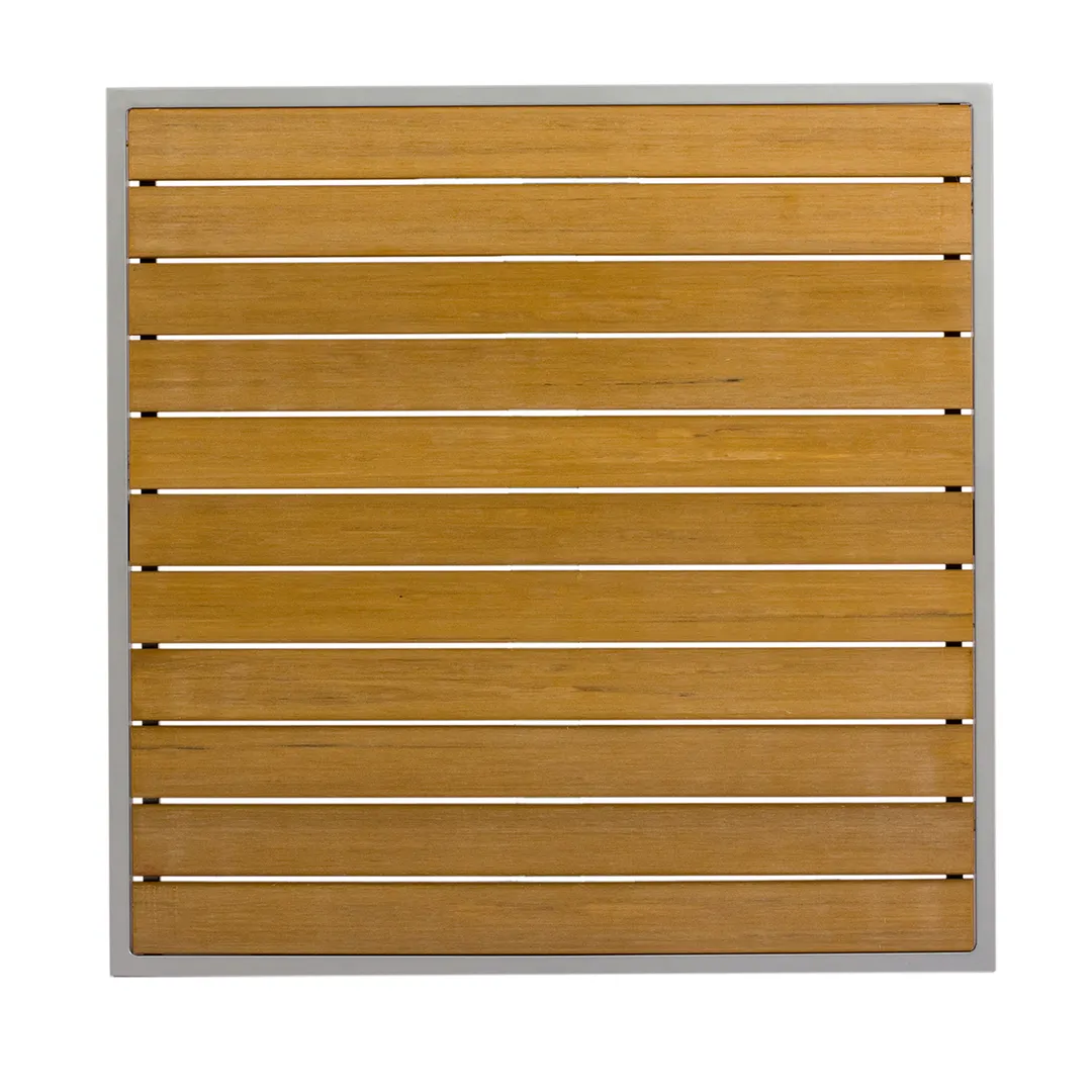 BFM Seating PH3636TKSVU Longport Table Top, 35" X 35", Square, Synthetic Teak