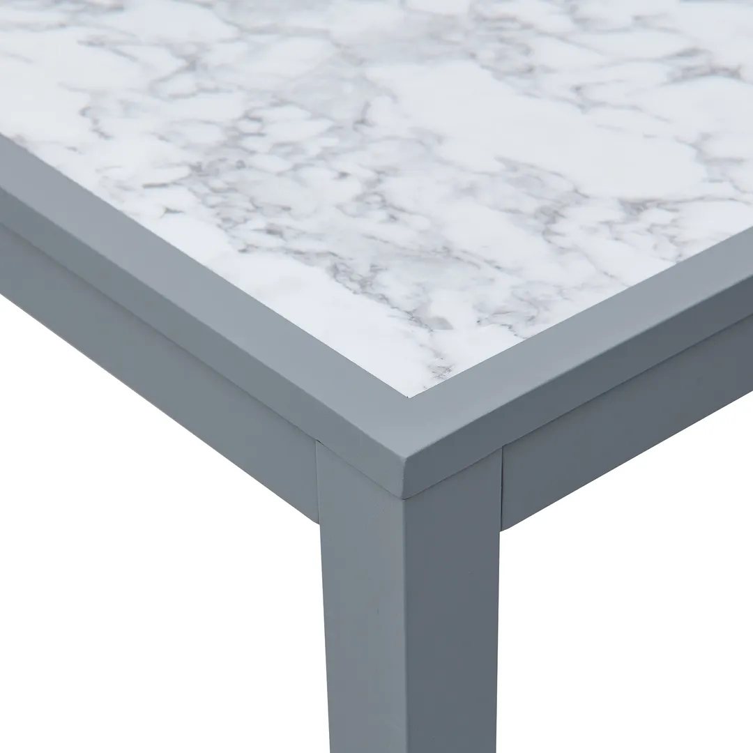 BFM Seating PH4L3248CRSG Dining Height Indoor Surf Inlay Table