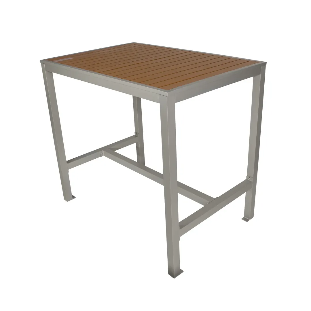 BFM Seating PH4L3248TKSVT 32" X 48" Bar Height Outdoor Table