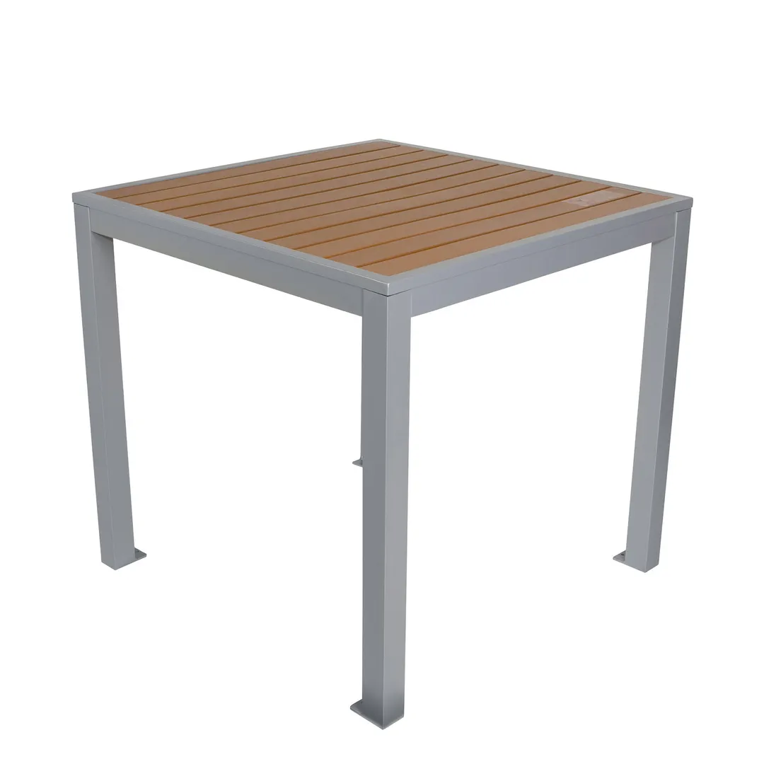 BFM Seating PH4L3535TKSV 35" X 35" Dining Height Outdoor Table