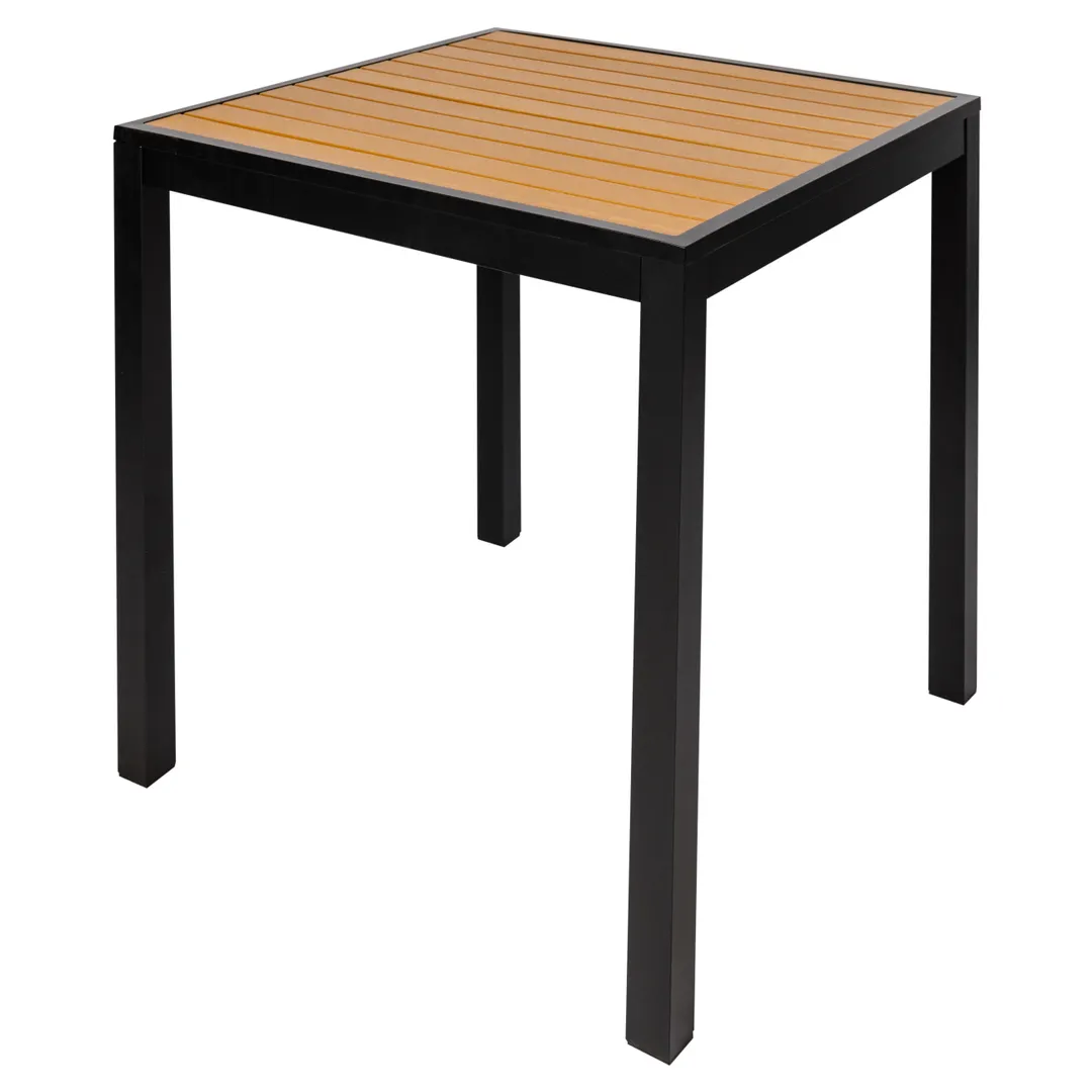 BFM Seating PH4L3571TKBL 35" X 71" Dining Height Outdoor Table