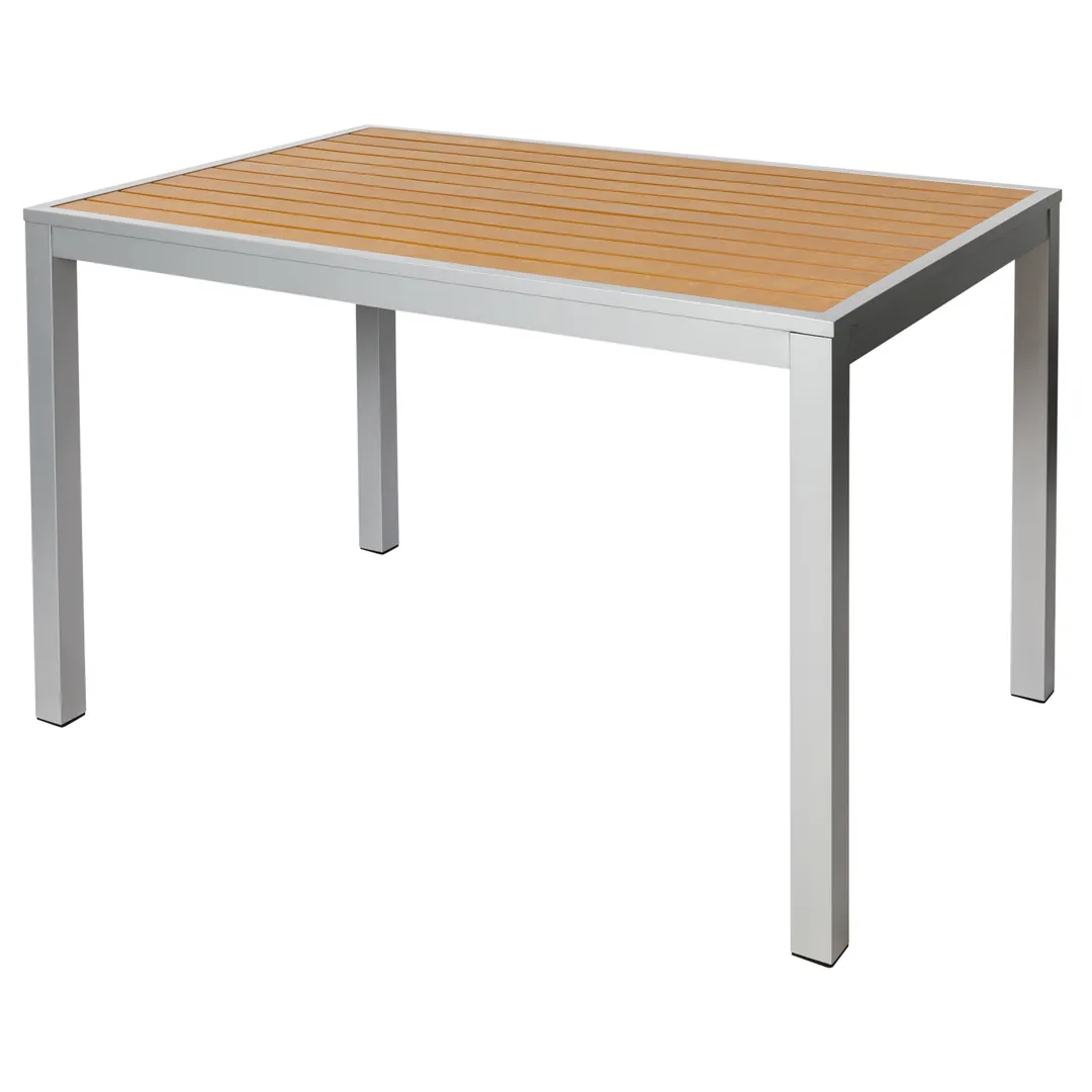 BFM Seating PH4L3571TKSV 35" X 71" Dining Height Outdoor Table