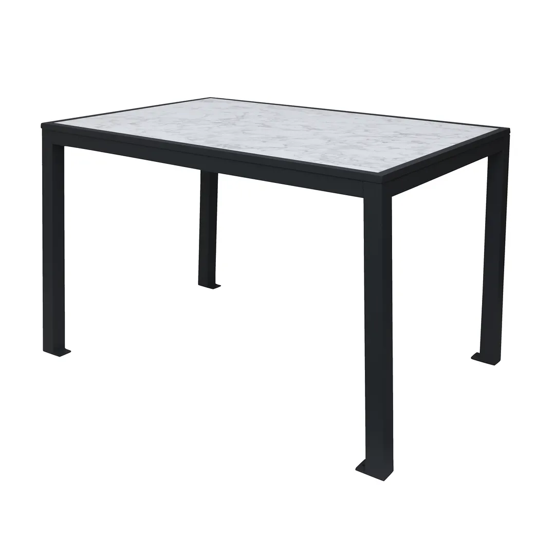 BFM Seating PH4L3672CRBL Dining Height Indoor Surf Inlay Table
