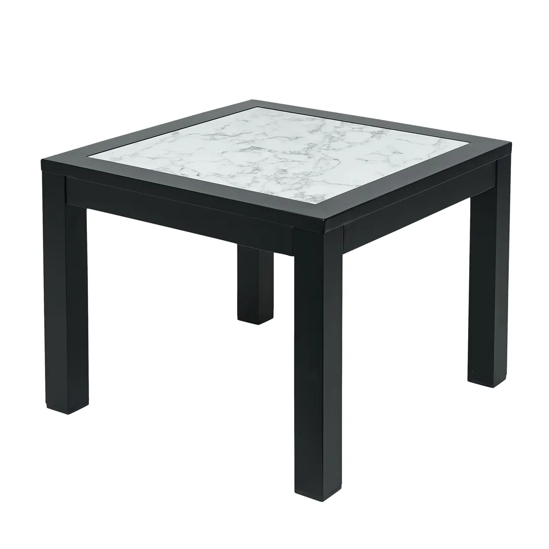 BFM Seating PH6105CR-BL Belmar Inlay End Table, 21-1/2"W X 21-1/2"D