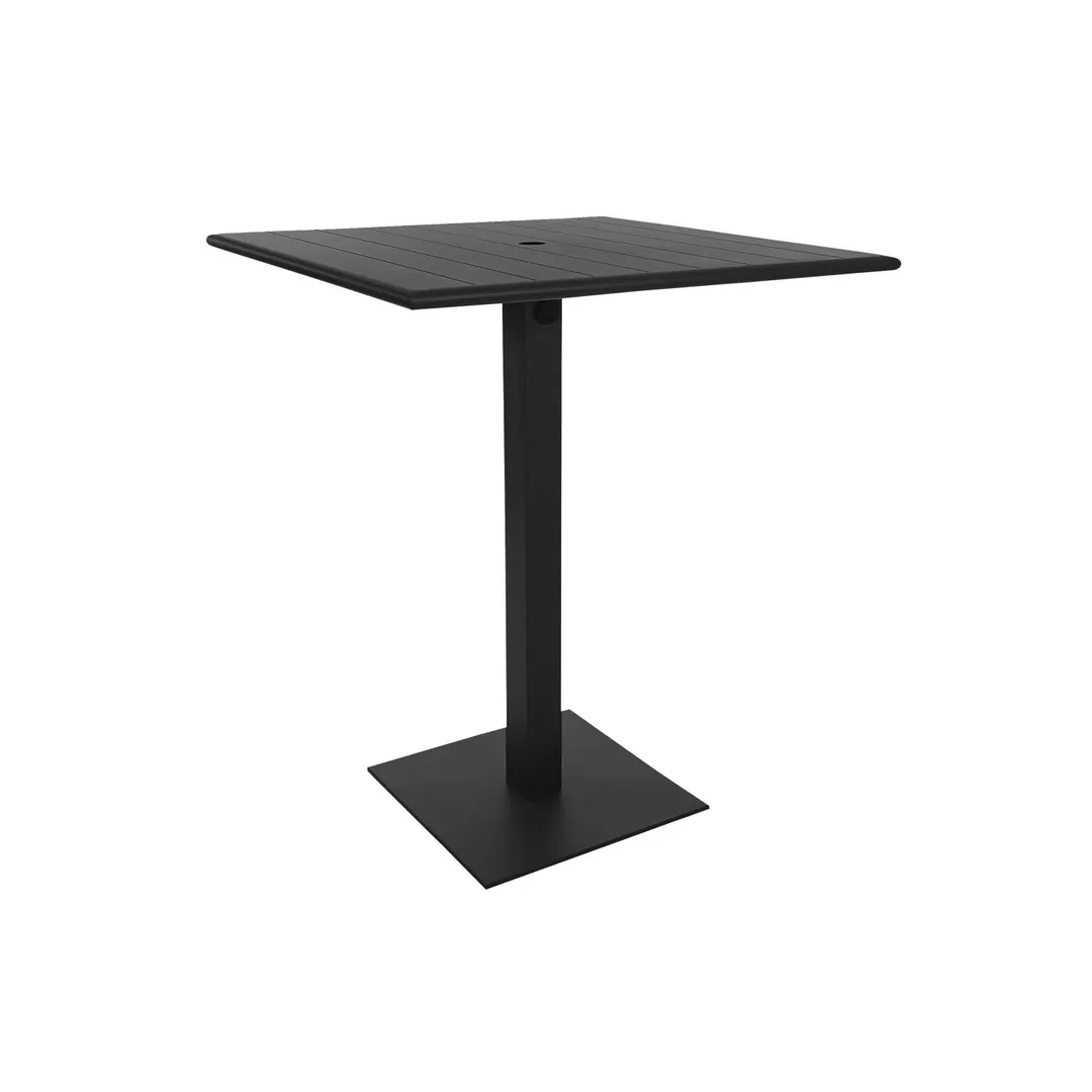 BFM Seating PHB2432BL-18SQBLT 24" X 32" Bar Height Outdoor Table