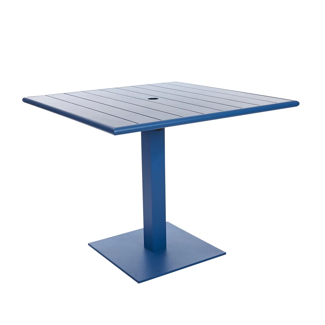 BFM Seating PHB2432BY-18SQBY 24" X 32" Dining Height Outdoor Table