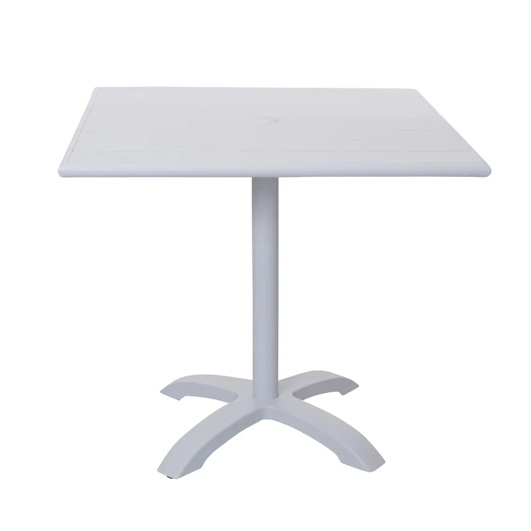 BFM Seating PHB2432WH-2626WH 24" X 32" Dining Height Outdoor Table