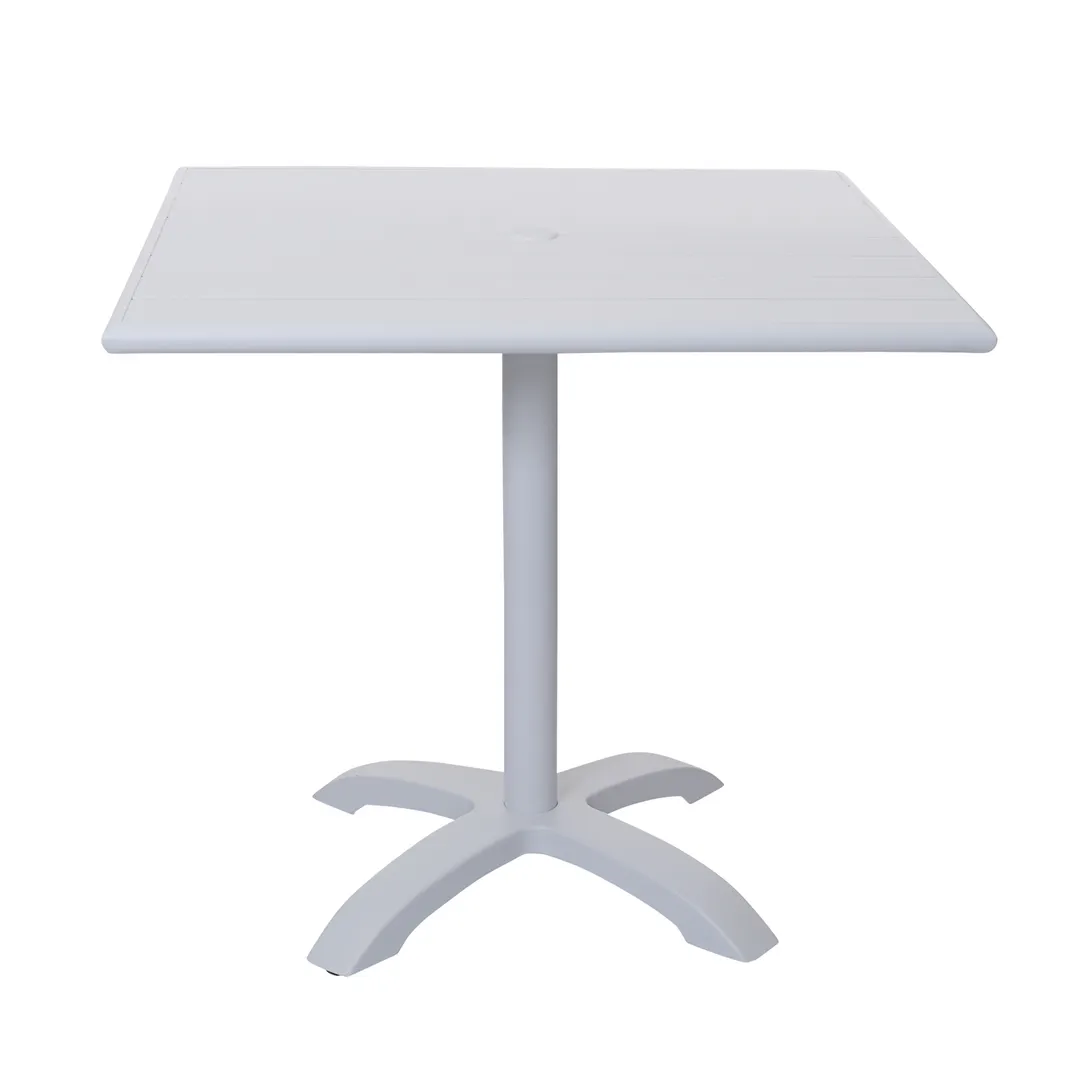 BFM Seating PHB3636WH-2626WH 36" X 36" Dining Height Outdoor Table