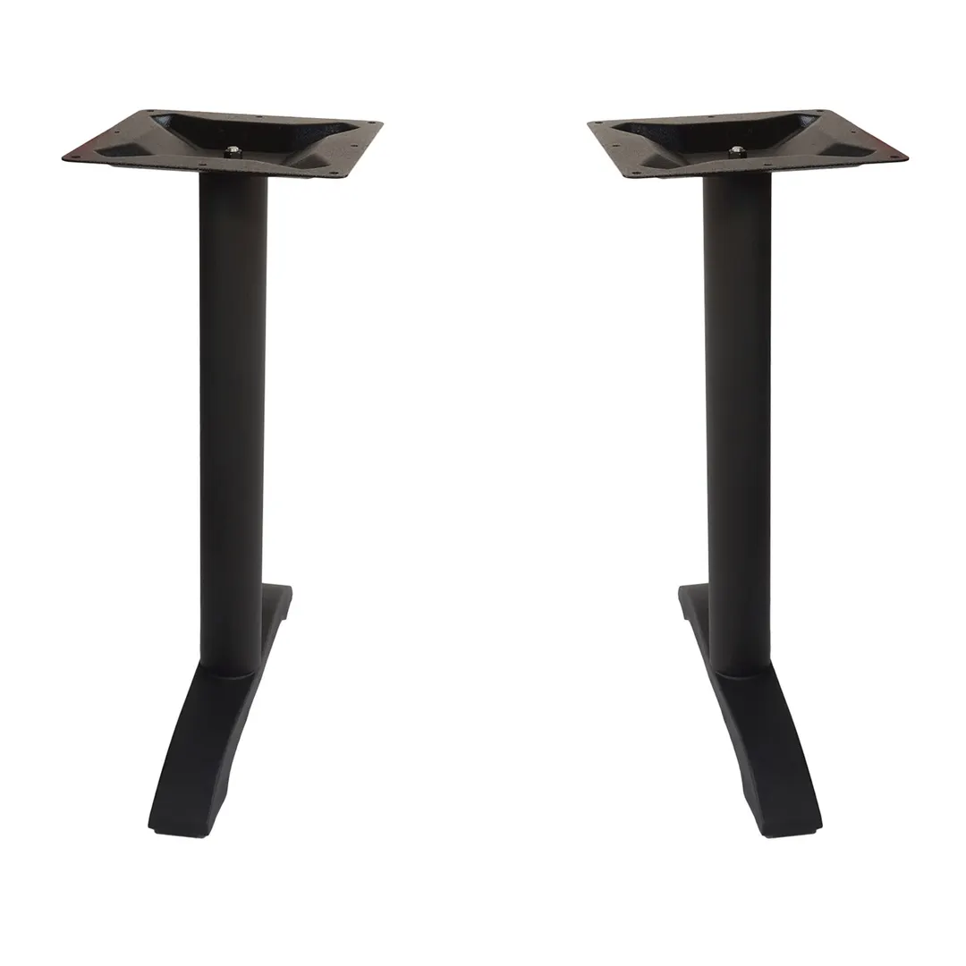 BFM Seating PHTB0022BL Metal Bali Table Base Set
