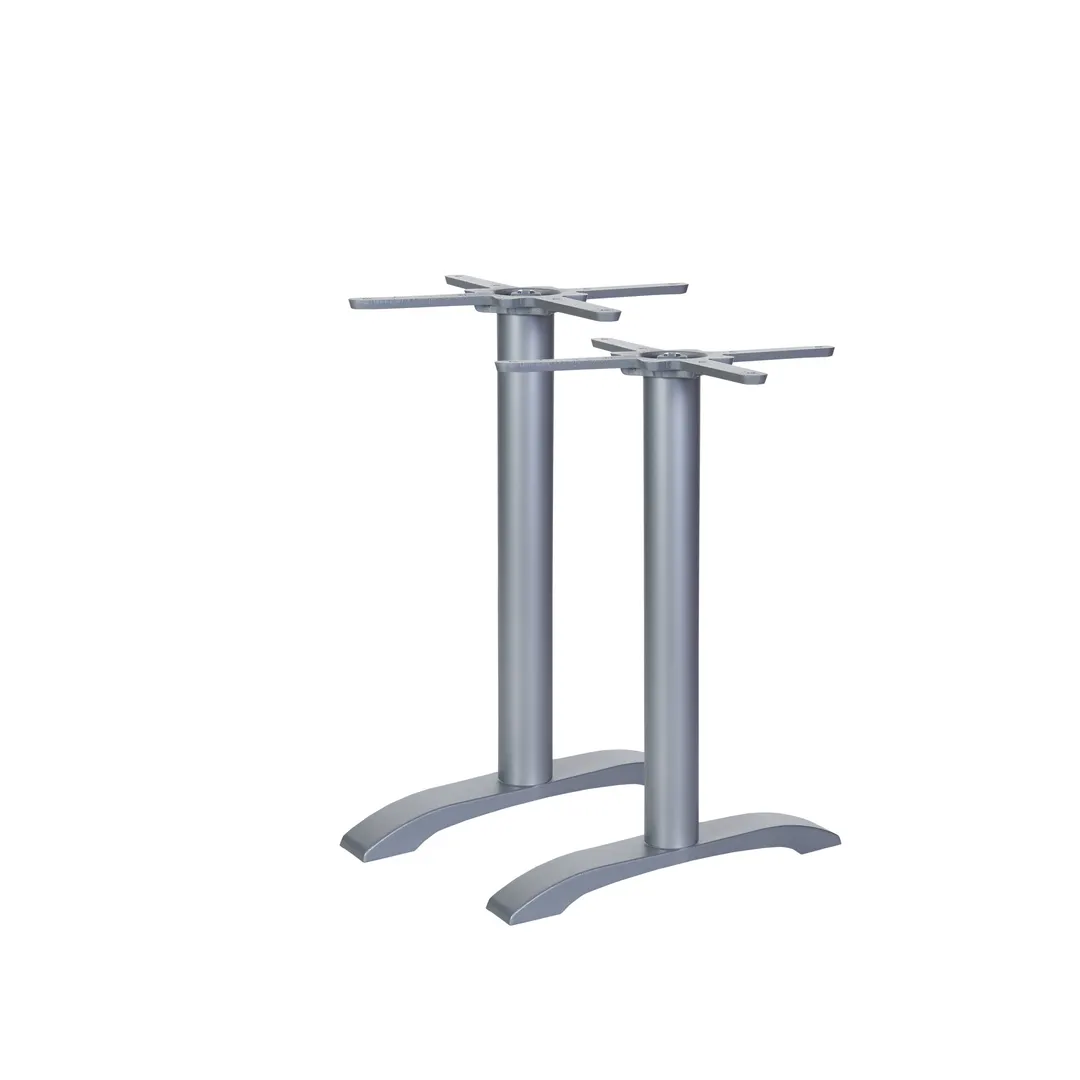 BFM Seating PHTB0022SV Metal Bali Table Base Set