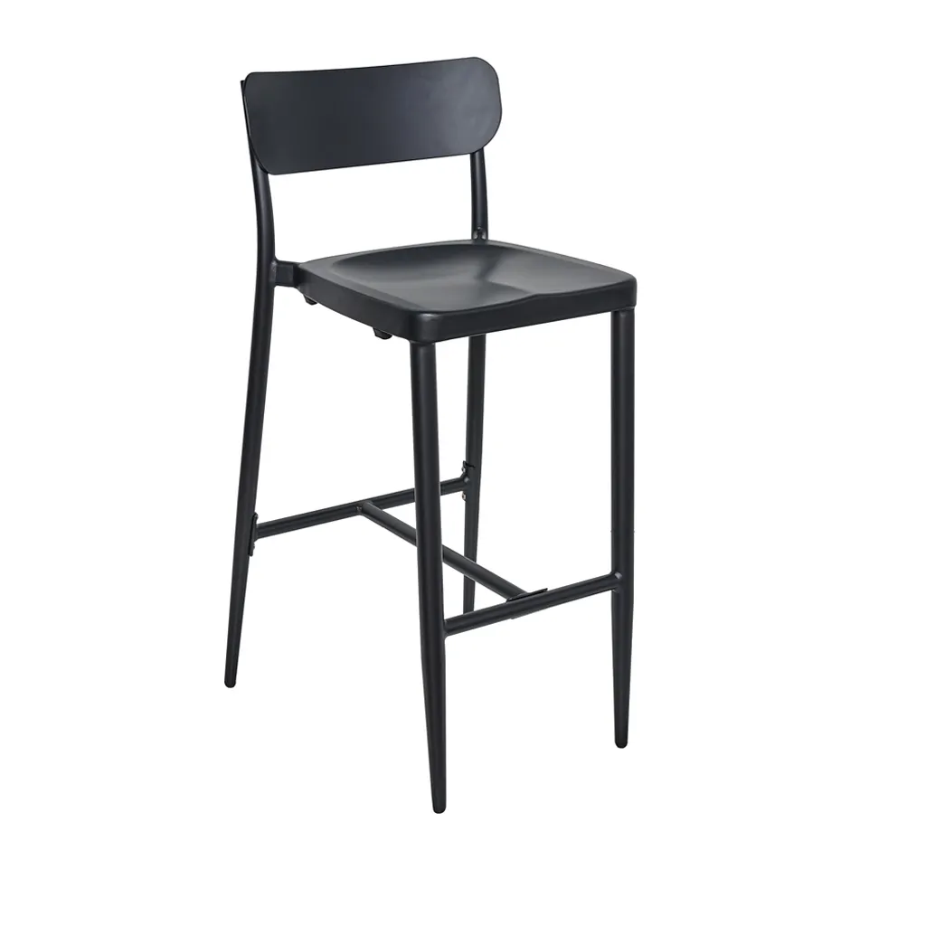 BFM Seating PHVSBBL Aluminum Maui Side Barstool