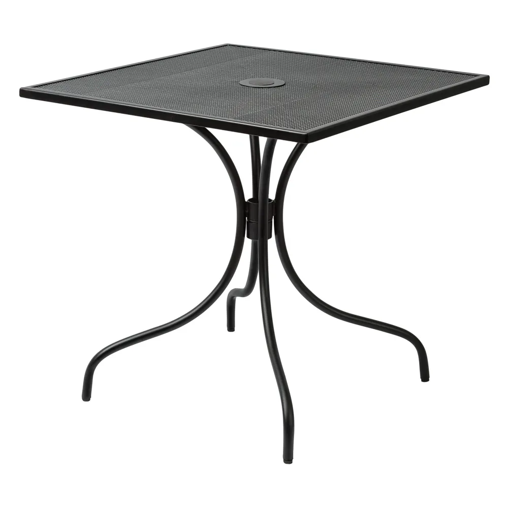 BFM Seating SU3030BL-D 30" X 30" Dining Height Outdoor Table