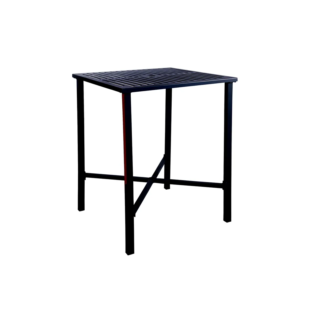 BFM Seating SUD3232BLUT 32" X 32" Bar Height Outdoor Table
